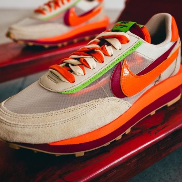CLOT Clot x Sacai x Nike LDWaffle (orange) - Limited Edition - Picture 8 of 8